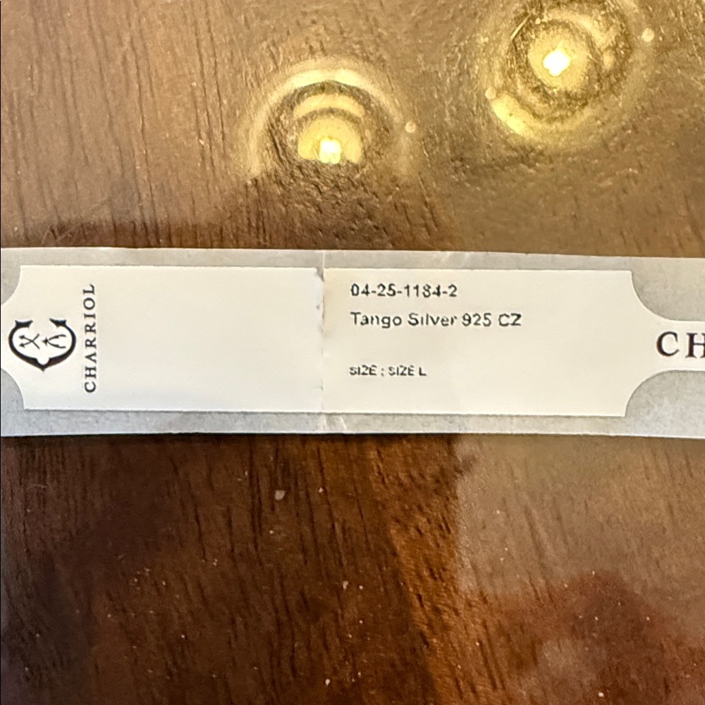 Charriol Tango Silver CZ Bracelet - Picture 6 of 7